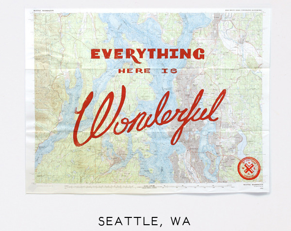 Wonderful Silk Screened Maps by Best Made Company - Seattle