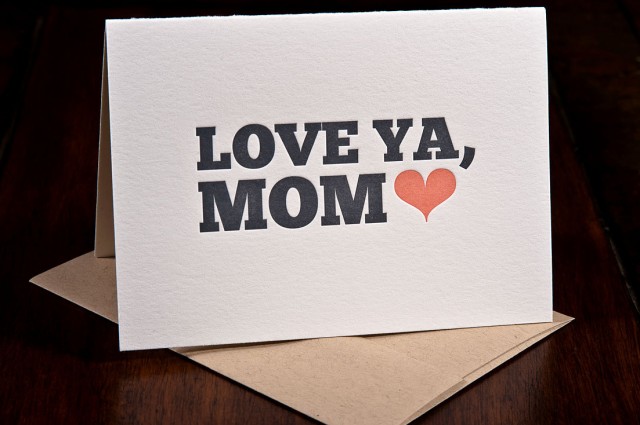 Love Ya Mom card by Ink Meets Press