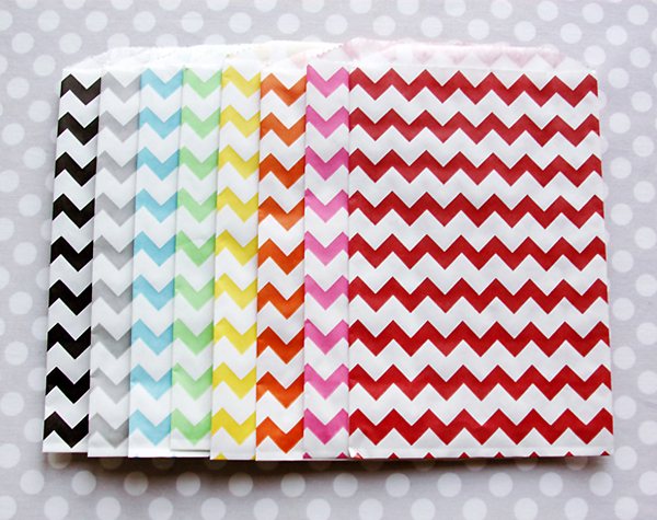 Chevron Favor Bags from Shop Sweet Lulu