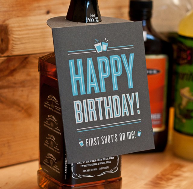 Shot Glass Birthday Card by 55 Hi's