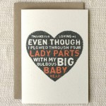 Baby Head Mother's Day Card by Wit & Whistle