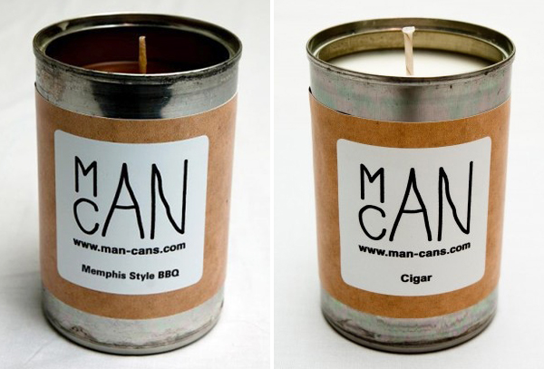 ManCans Memphis Style BBQ and Cigar candles