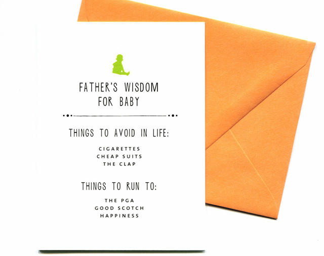 Father's Wisdom for Baby by Mr. Boddington's Studio 