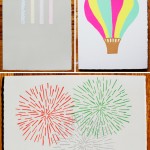 Summer Cards by Gold Teeth Brooklyn - Candles, Balloon, Fireworks