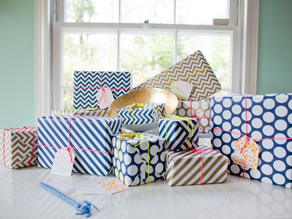 Fig. 2 Design Gift Wrap - Stripes, Dots, Chevrons