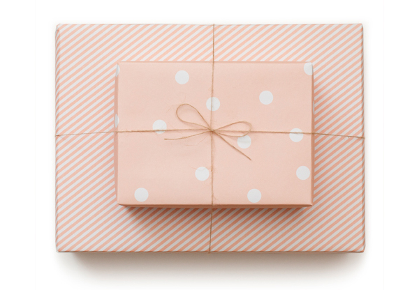 Sugar Paper Reversible Gift Wrap – Soft Pink