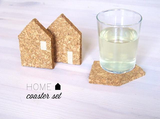 DIY House Shaped Coasters by Speculaas