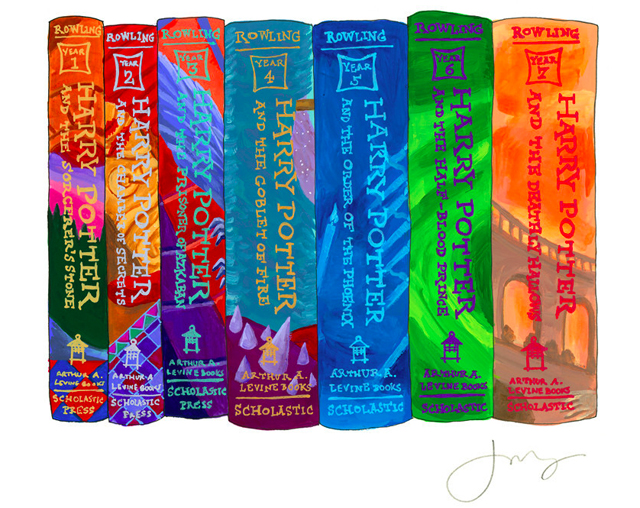 Ideal Bookshelf: Harry Potter by Jane Mount