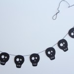 DIY Spooky Skull Halloween Garland by Lovely Indeed