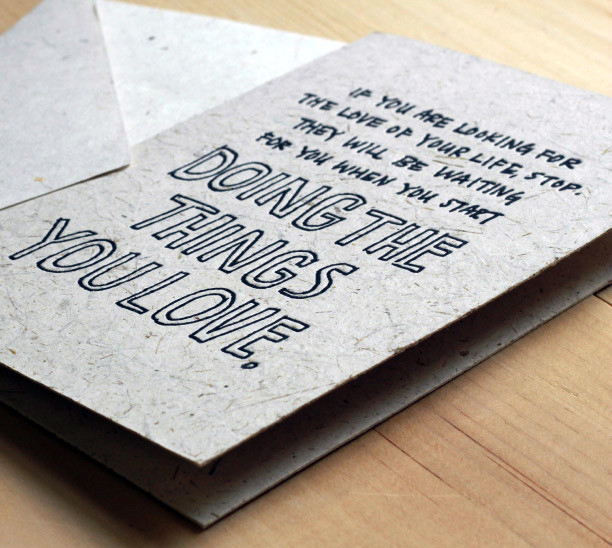 Holstee Manifesto Greeting Cards by Yoko