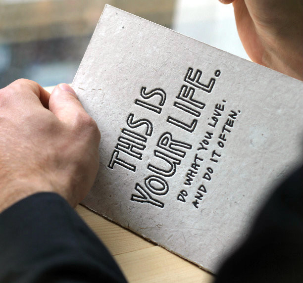 Holstee Manifesto Greeting Cards by Yoko