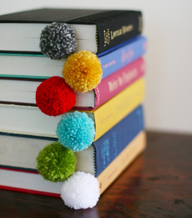 DIY Yarn Ball Bookmark by SeeJaneBlog for Design Mom