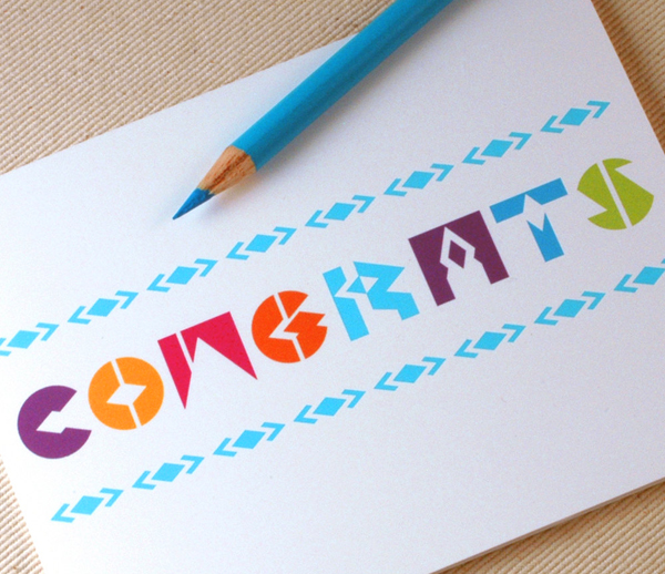 Congrats Card by Oh Geez Design