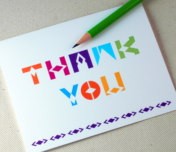 Thank You Card by Oh Geez Design