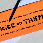 Trick or Treat Card by Oh Geez Design