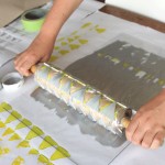DIY Printmaking with Rolling Pins by EcoSalon