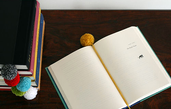 DIY Yarn Ball Bookmark by SeeJaneBlog for Design Mom