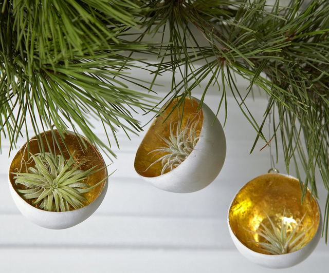 Gold Leaf Cup Christmas Ornament by Flora Grubb