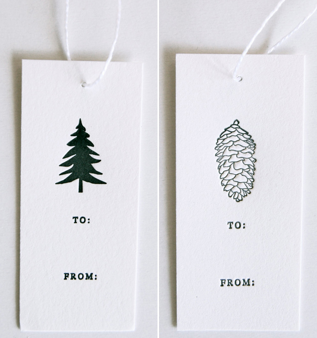 Letterpress Gift Tags by In Haus Press