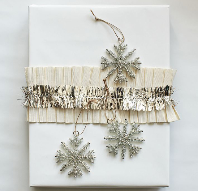 Tinsel Snowflake Set from West Elm